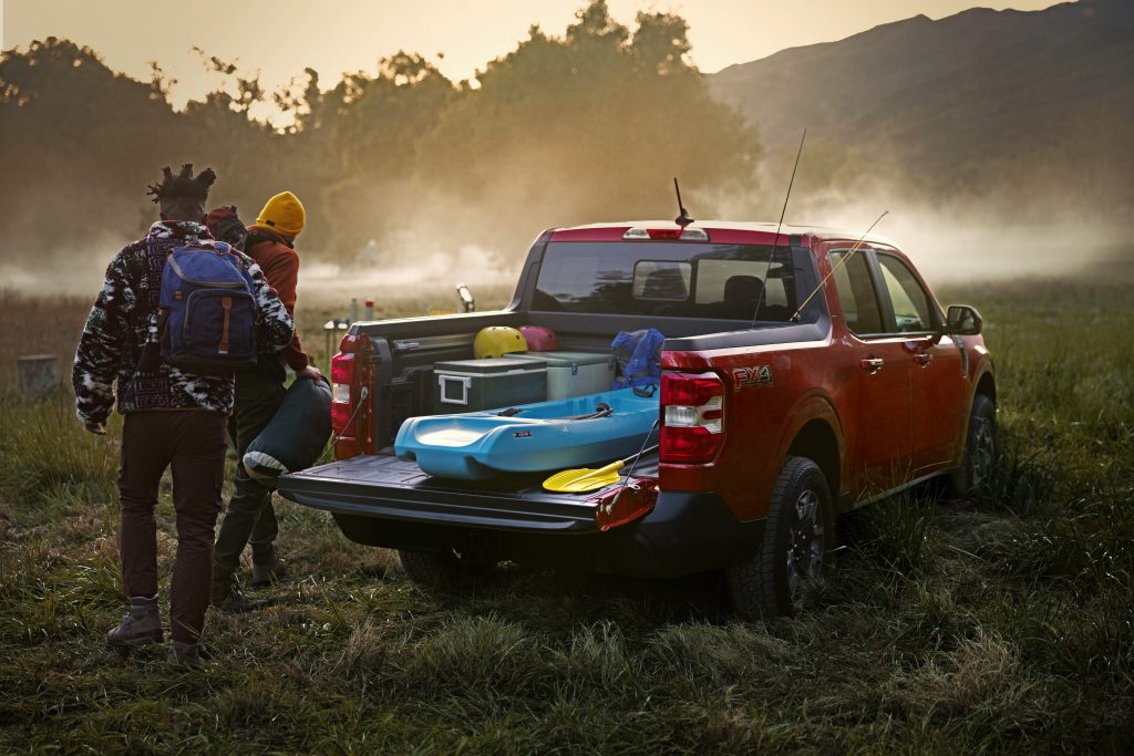 2022 Maverick Red Truck Camping