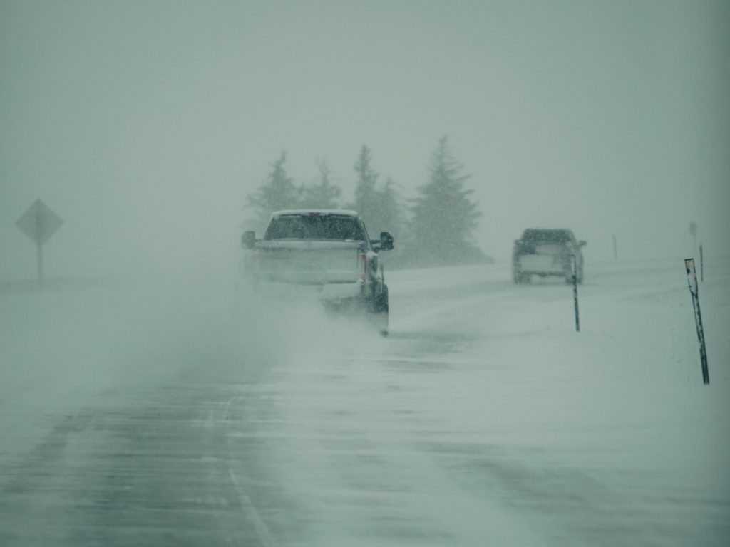 Ford SuperDuty driving in winter conditions
