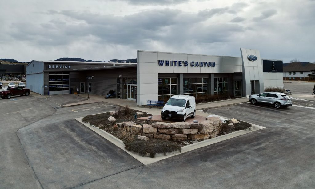 Aerial view of White's Canyon Ford