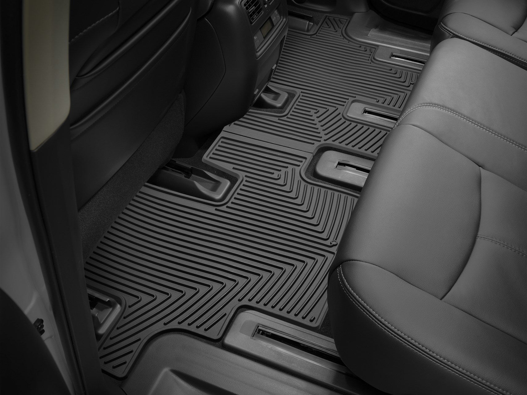 Black backseat floor liner
