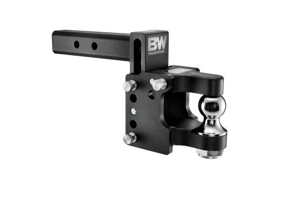 Black and silver Tow & Stow Adjustable Ball Mount